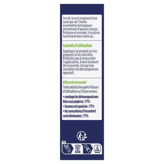 Eau Thermale Jonzac Roll-on SOS Apaisant Anti-piqûres Aux 7 Huiles Essentielles Bio