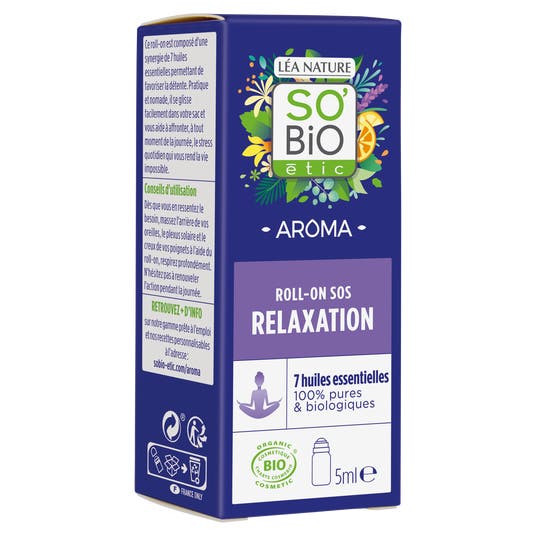 Eau Thermale Jonzac Roll-on SOS Relaxation Bio Aux 7 Huiles Essentielles Bio