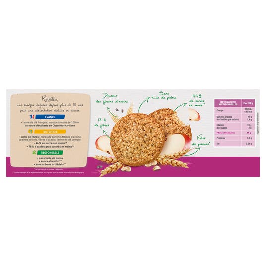 Eau Thermale Jonzac Sablés Pomme Avoine Chia Bio Réduits En Sucres