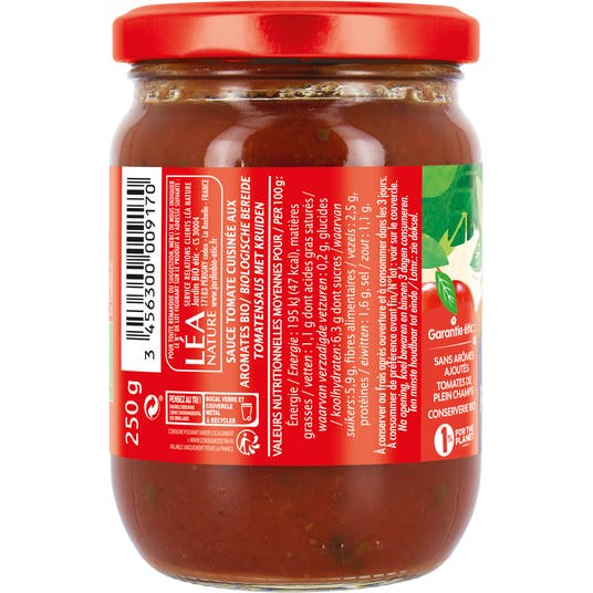 Eau Thermale Jonzac Sauce Tomate à La Provençale - 250G