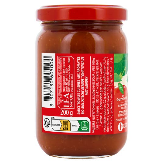 Eau Thermale Jonzac Sauce Tomate à La Provençale - Bio