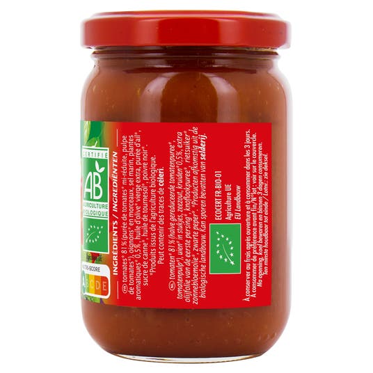 Eau Thermale Jonzac Sauce Tomate à La Provençale - Bio