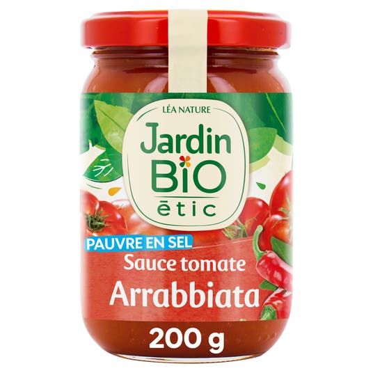 eau thermale jonzac Sauce tomate Arrabiata finement épicée - bio