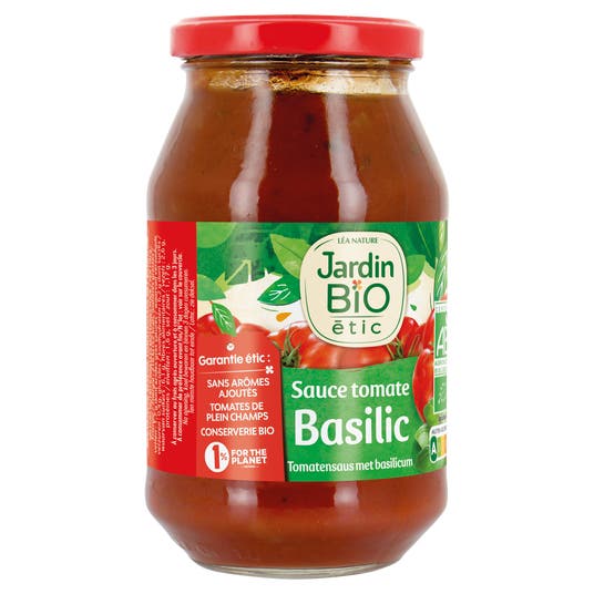 Eau Thermale Jonzac Sauce Tomate Bio Au Basilic Bocal De 510 G