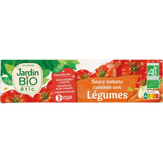 eau thermale jonzac Sauce tomate cuisinée aux légumes - bio