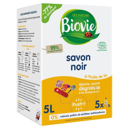 Eau Thermale Jonzac Savon Noir à L'huile De Lin - Grand Format