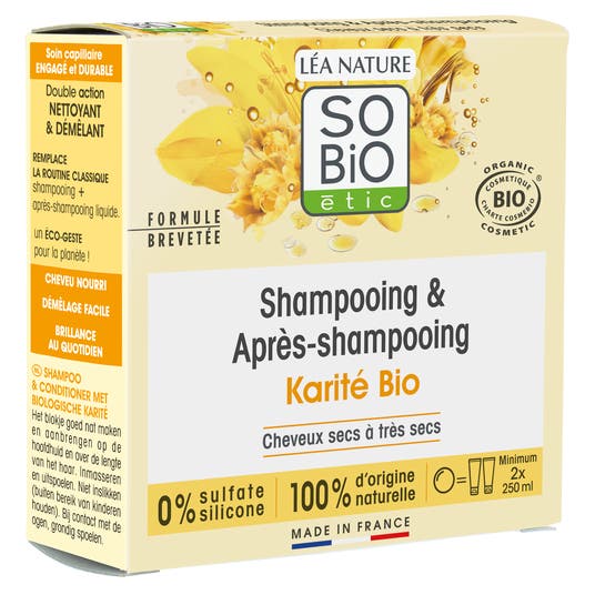 Eau Thermale Jonzac Shampooing & Après-shampooing Solide 2 En 1 Karité-bio