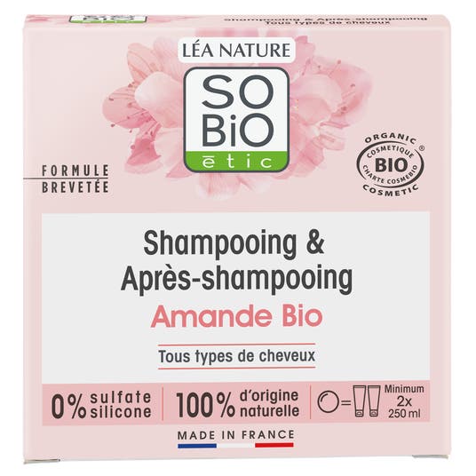 eau thermale jonzac Shampooing et après shampooing solide amande bio