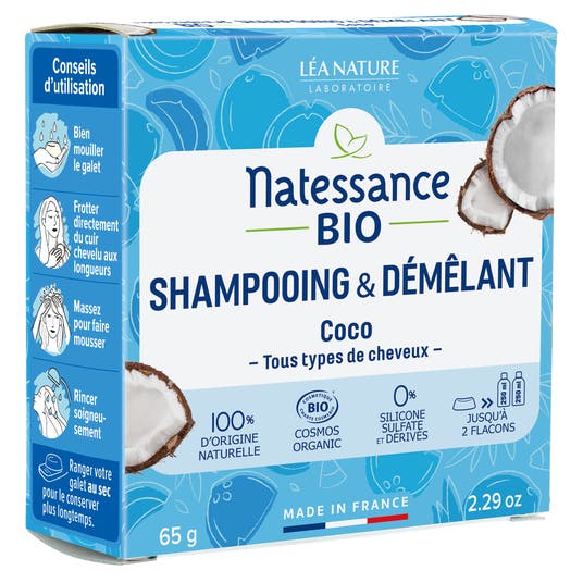 Eau Thermale Jonzac Shampooing Solide Et Démêlant Coco Bio