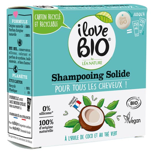 Eau Thermale Jonzac Shampooing Solide Pour Tous Les Cheveux à L'huile De Coco & Thé Vert