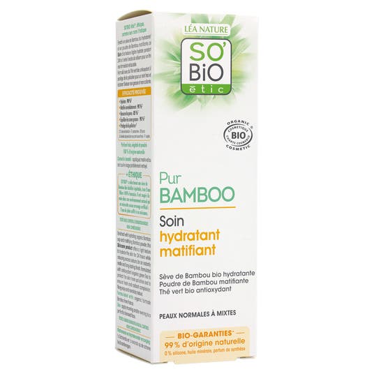 Eau Thermale Jonzac Soin Hydratant Matifiant Pur Bamboo