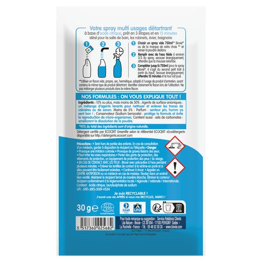 Eau Thermale Jonzac Spray à Reconstituer Détartrant - Poudre à Diluer