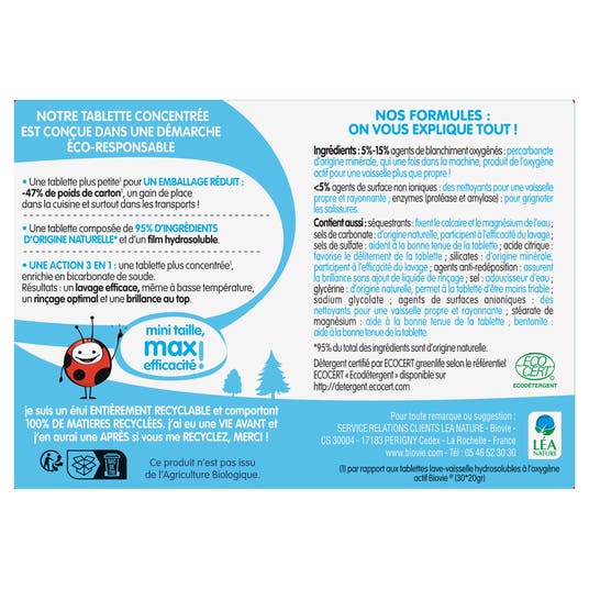 Eau Thermale Jonzac Tablettes Lave-vaisselle Concentrées Tout En Un