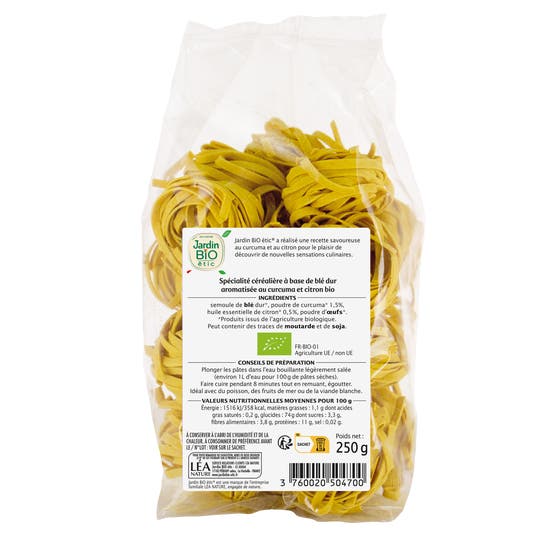 Eau Thermale Jonzac Tagliatelles Curcuma Citron - Bio