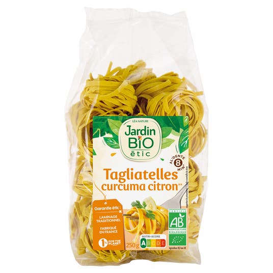 eau thermale jonzac Tagliatelles curcuma citron - bio