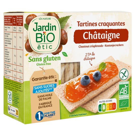 Eau Thermale Jonzac Tartines Craquantes Châtaigne - Bio