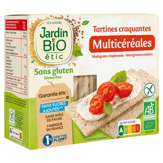 Eau Thermale Jonzac Tartines Craquantes Multicéréales Sans Gluten - Bio