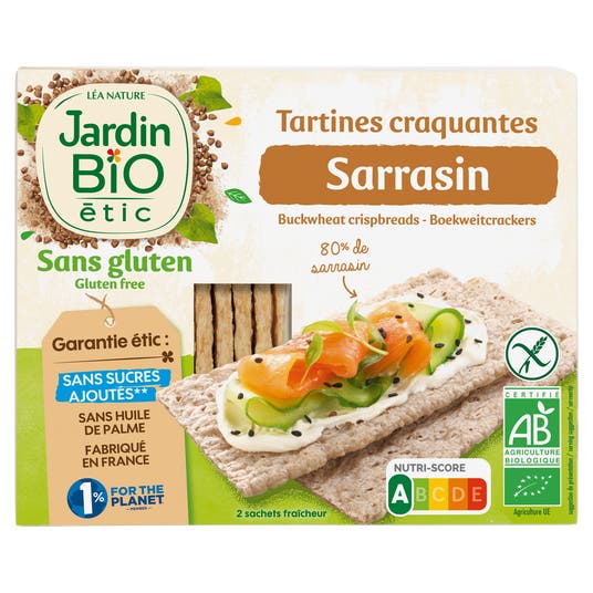Eau Thermale Jonzac Tartines Craquantes Sarrasin Sans Gluten - Bio