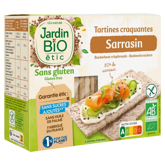 Eau Thermale Jonzac Tartines Craquantes Sarrasin Sans Gluten - Bio