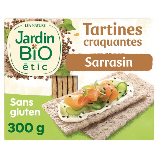eau thermale jonzac Tartines Craquantes Sarrasin - Sans gluten et sans lactose - bio