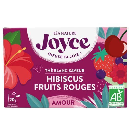 eau thermale jonzac Thé blanc AMOUR Fruits rouges Hibiscus