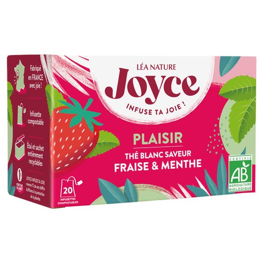 Eau Thermale Jonzac Thé Blanc PLAISIR Fraise & Menthe
