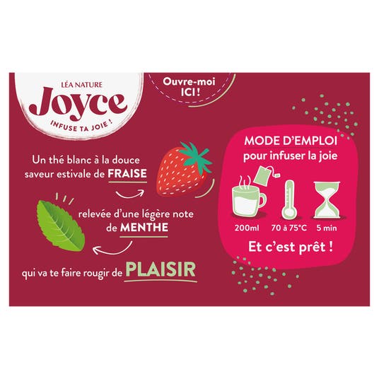 Eau Thermale Jonzac Thé Blanc PLAISIR Fraise & Menthe