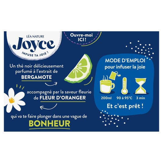 Eau Thermale Jonzac Thé Noir BONHEUR Earl Grey Fleuri