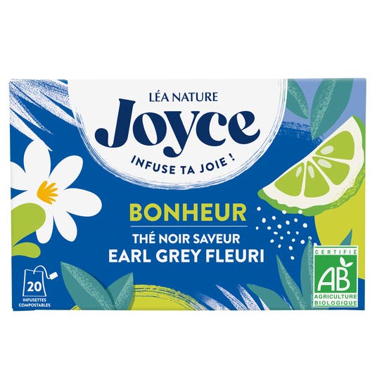 eau thermale jonzac Thé noir BONHEUR Earl Grey fleuri