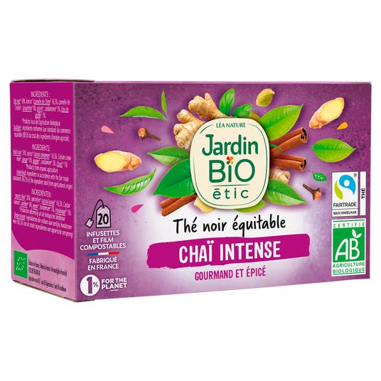 Eau Thermale Jonzac Thé Noir Equitable ChaÏ Intense - Bio