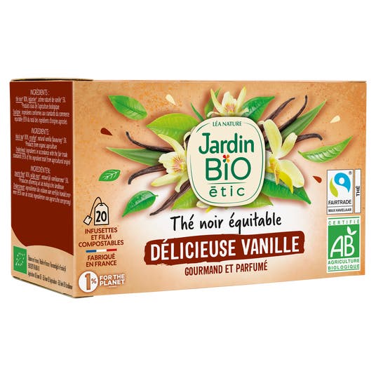 Eau Thermale Jonzac Thé Noir Equitable Délicieuse Vanille - Bio