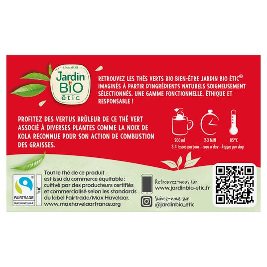 Eau Thermale Jonzac Thé Vert Equitable Strong Brûleur - Bio