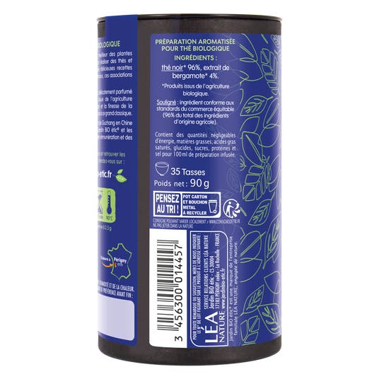 Eau Thermale Jonzac Thé Vert Vrac Feuilles Entières Earl Grey - Bio