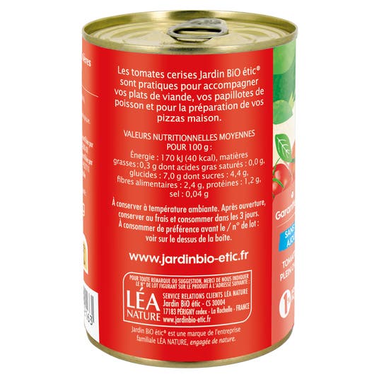 Eau Thermale Jonzac Tomates Cerises Entières Au Jus - Bio