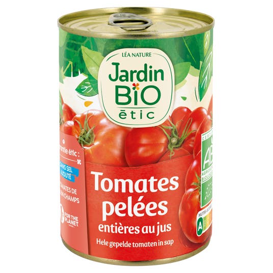 Eau Thermale Jonzac Tomates Entières Pelées Au Jus Bio Format Classique
