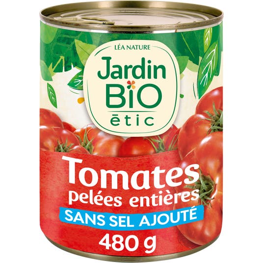 Eau Thermale Jonzac Tomates Pelées Entières Au Jus Bio Format Familial