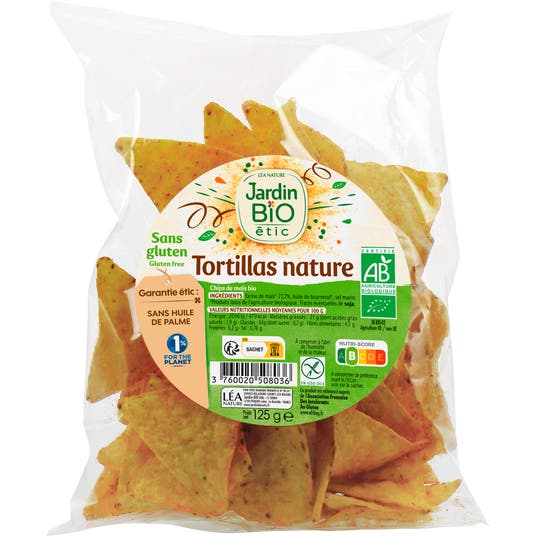 Eau Thermale Jonzac Tortillas Nature Sans Gluten - Bio