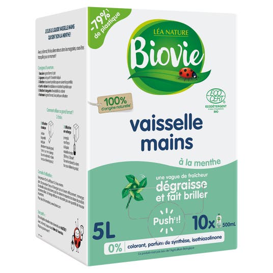 Eau Thermale Jonzac Vaisselle Et Mains Aux Huiles Essentielles De Menthe Citron Bio Super Dégraissant - Grand Format