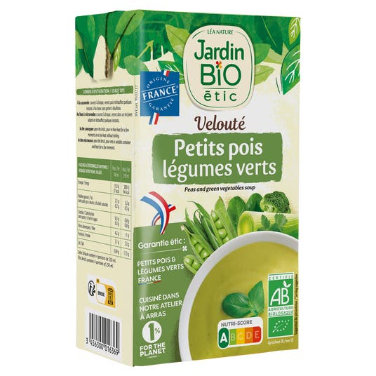Eau Thermale Jonzac Velouté Bio Petits Pois Légumes Verts