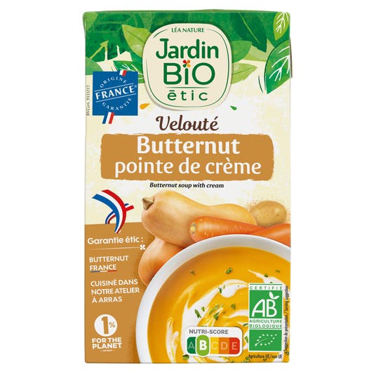 eau thermale jonzac Velouté Butternut Pointe de crème - bio