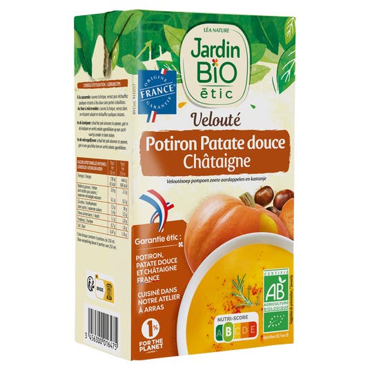 Eau Thermale Jonzac Velouté Potiron Patate Douce Châtaigne - Bio