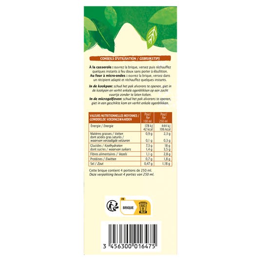 Eau Thermale Jonzac Velouté Potiron Patate Douce Châtaigne - Bio