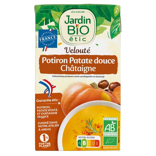 eau thermale jonzac Velouté Potiron Patate douce Châtaigne - bio