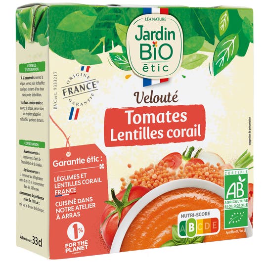 Eau Thermale Jonzac Velouté Tomate Lentilles Corail