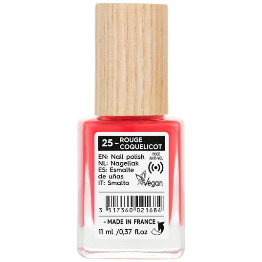 Eau Thermale Jonzac Vernis à Ongles Natural Color - 25 Rouge Coquelicot