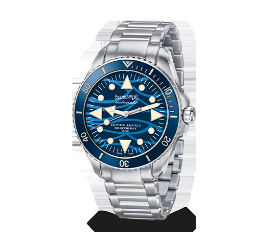 eberhard & co SCAFOGRAF 200 ÉDITION LIMITÉE “ONDE BLEUE”
