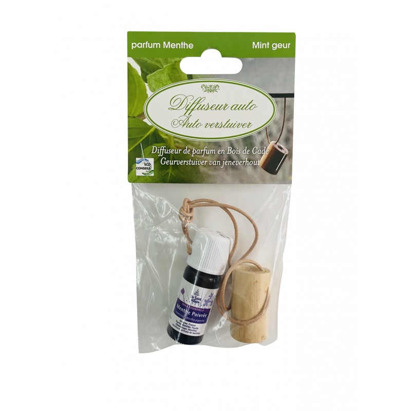 Eco Conseils Diffuseur Huiles Essentielles Voiture - 4 Parfums