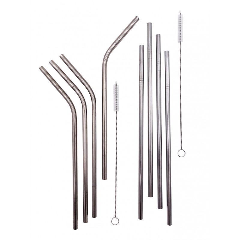 Eco Conseils 4 Pailles En Inox Avec Leur Brosse