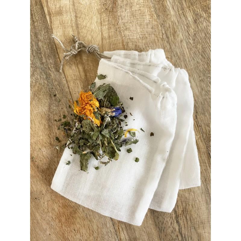 Eco Conseils Filtre à Thé Lavable En Lin Par 3