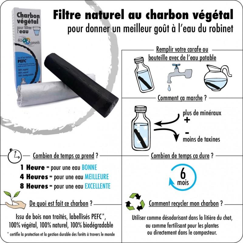 Eco Conseils Purificateur D'eau Naturel : Binchotan